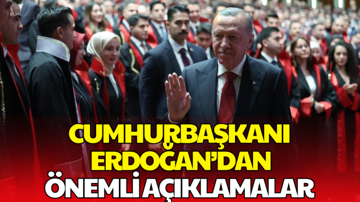 Cumhurbaşkanı Erdoğan’dan Hakim ve Savcı Kura Töreni'nde Önemli Açıklamalar